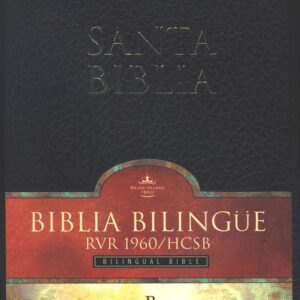 BIBLIA BILINGÜE REINA VALERA 1960/HCSB. IMITACION PIEL. COLOR NEGRO