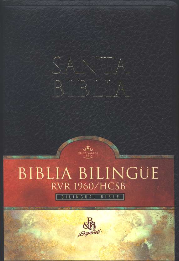 BIBLIA BILINGÜE REINA VALERA 1960/HCSB. IMITACION PIEL. COLOR NEGRO