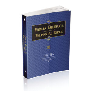 BIBLIA BILINGÜE NUEVA VERSION INTERNACIONAL/NVI. TAPA RUSTICA. COLOR AZUL