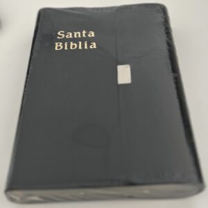 BIBLIA REINA VALERA 1960. IMITACION PIEL CON BROCHE. COLOR NEGRO.