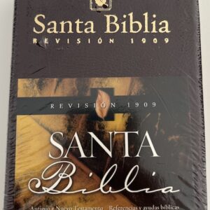 BIBLIA REINA VALERA 1909. TAMAÑO BOLSILLO PIEL ESPECIAL. COLOR VINO.