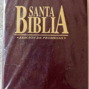 BIBLIA REINA VALERA 1960 EDICION DE PROMESAS. TAMAÑO PEQUEÑA. VINILO. COLOR VINO.