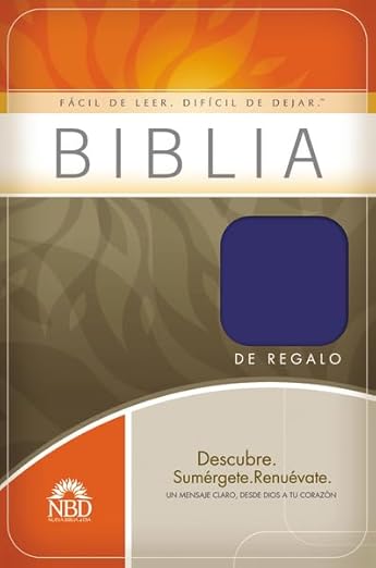 BIBLIA REGALO NUEVA BIBLIA AL DIA. IMITACION PIEL. COLOR AZUL.