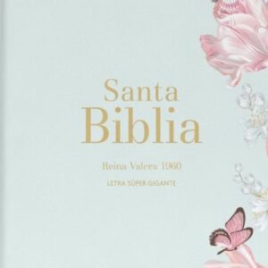 BIBLIA LETRA SUPER GIGANTE. 18 PUNTOS. IMITACION PIEL. SALVIA CLARO.