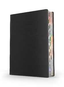 BIBLIA RV60 DE ESTUDIO ARCOIRIS CON INDICE SIMIL PIEL. NEGRO