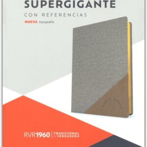 BIBLIA RV60 LETRA SUPERGIGANTE. COLOR GRIS.