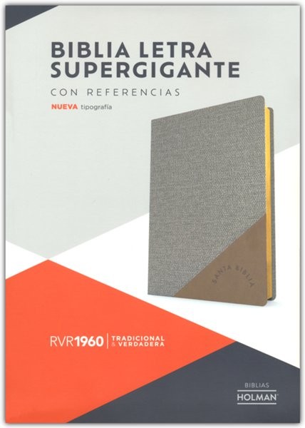 BIBLIA RV60 LETRA SUPERGIGANTE. COLOR GRIS.