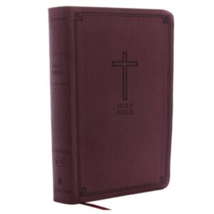 KJV HOLY BIBLE, PERSONAL SIZE GIANT, BURGUNDY LEATHERSOFT.