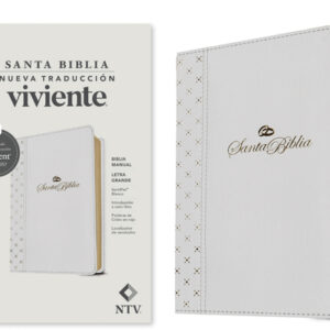 BIBLIA NTV LETRA GRANDE, TAMAÑO MANUAL, SÍMIL PIEL, BLANCA