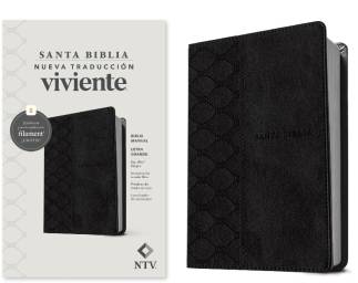 BIBLIA NTV LETRA GRANDE, TAMAÑO MANUAL, SÍMIL PIEL, NEGRO