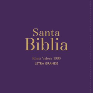 BIBLIA RVR1960 COMPACTA, LETRA GRANDE 11 PUNTOS, SÍMIL PIEL MORADO