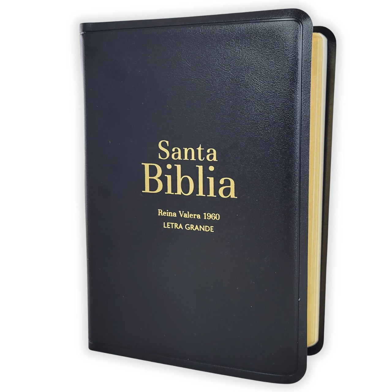 BIBLIA RVR1960 COMPACTA, LETRA GRANDE 11 PUNTOS, SÍMIL PIEL VINILO NEGRA