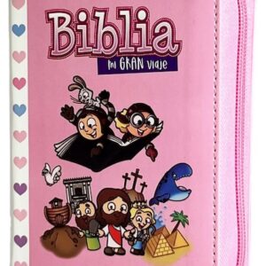 BIBLIA RVR60 MI GRAN VIAJE BOLSILLO IMITACION PIEL CON CREMALLERA ROSA