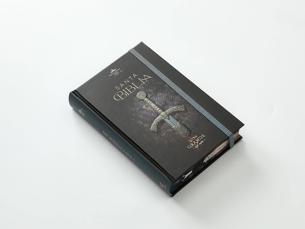 BIBLIA RVR60 TAMAÑO MANUAL LETRA GRANDE TAPA DURA CON ELASTICO: ESPADA - Imagen 2