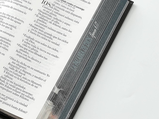 BIBLIA RVR60 TAMAÑO MANUAL LETRA GRANDE TAPA DURA CON ELASTICO: ESPADA - Imagen 5