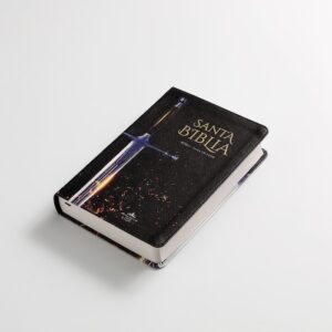 BIBLIA RVR60 TAMAÑO MANUAL LETRA GRANDE TAPA FLEX NEGRO CON ESPADA