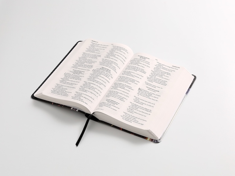 BIBLIA RVR60 TAMAÑO MANUAL LETRA GRANDE TAPA FLEX NEGRO CON ESPADA - Imagen 3