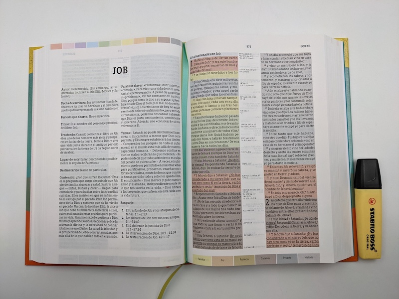 BIBLIA RV60 DE ESTUDIO ARCOIRIS. TAPA DURA