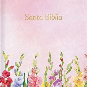 BIBLIA RV60, LETRA GRANDE, TAMAÑO MANUAL, IMITACION PIEL. COLOR FUCSIA.