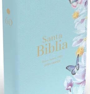 BIBLIA RV60, LETRA GRANDE. IMITACION PIEL. COLOR AZUL CLARO