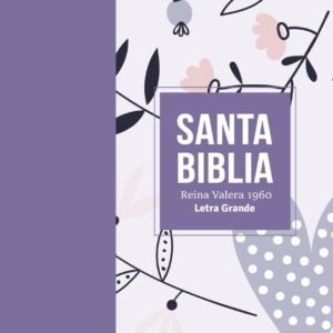 BIBLIA RV60, LETRA GRANDE, IMITACION PIEL. COLOR LILA.