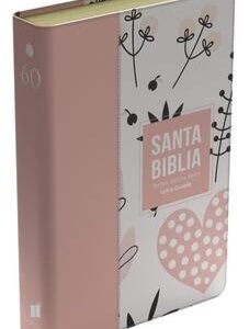 BIBLIA RV60, LETRA GRANDE, IMITACION PIEL. COLOR ROSA